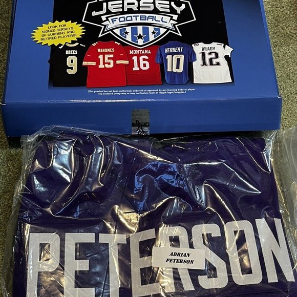 Adrian Peterson Minnesota Vikings NFL Autographed Jersey Beckett Cert. COA Boxed - Picture 1 of 3